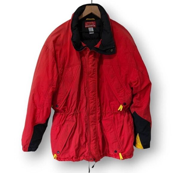 Vintage Marlboro Down Filled Puffer Jacket Full Zip Men's Size XL - Picture 2 of 12